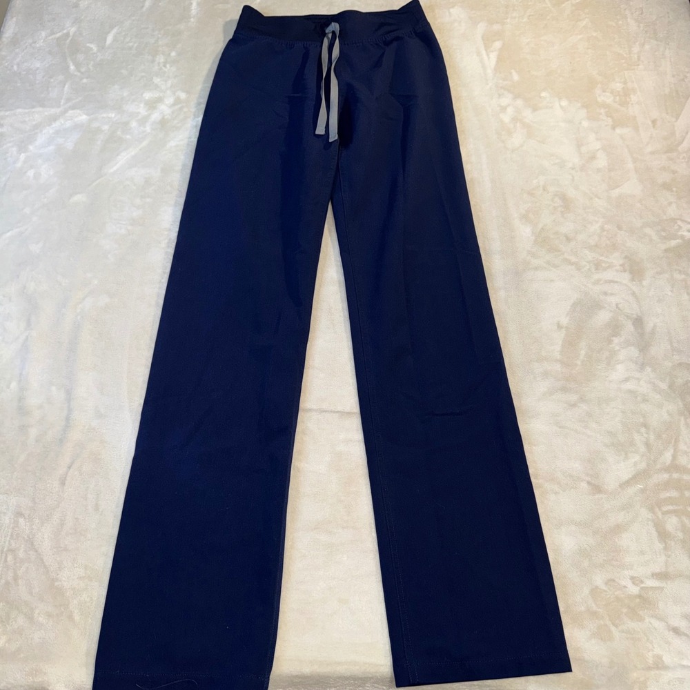 FIGS Livingston Basic Scrub Pants Navy Blue Technical Collection XXS Tall T21003